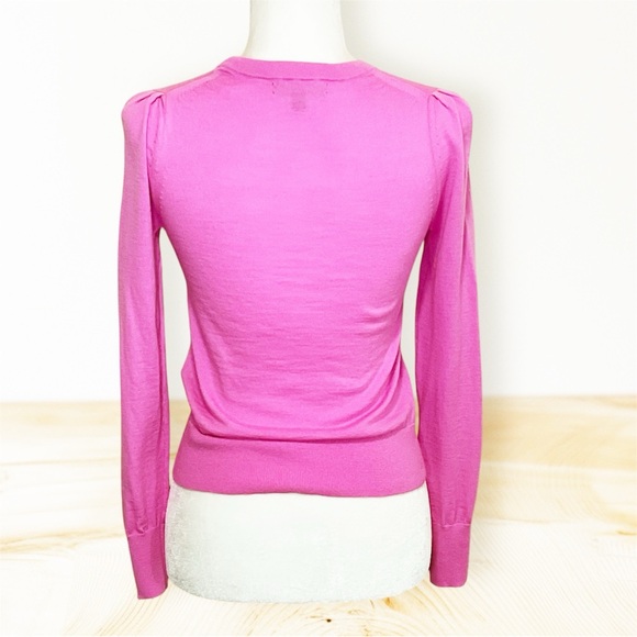 Banana Republic 100% Merino Wool Fine Knit Pink Sweater - Picture 3 of 6